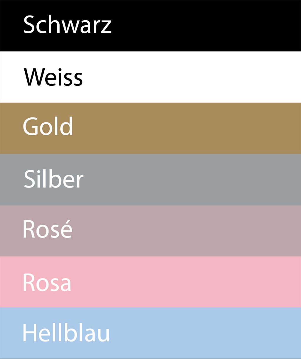 farbdarstellunggoldsilberweissschwarroahellblauundhellblauzmittext