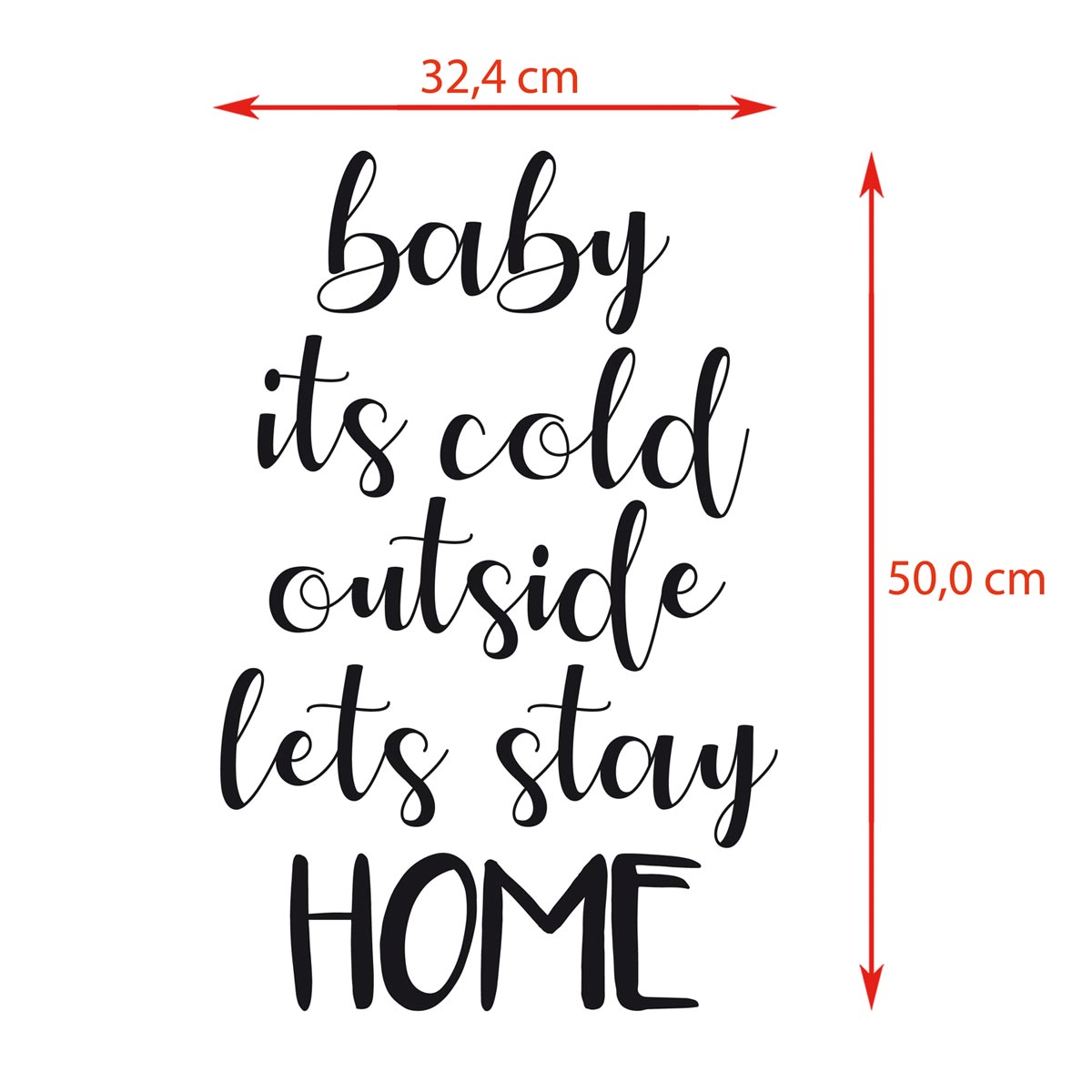 Aufkleber-Set "baby it´s cold outside ..."