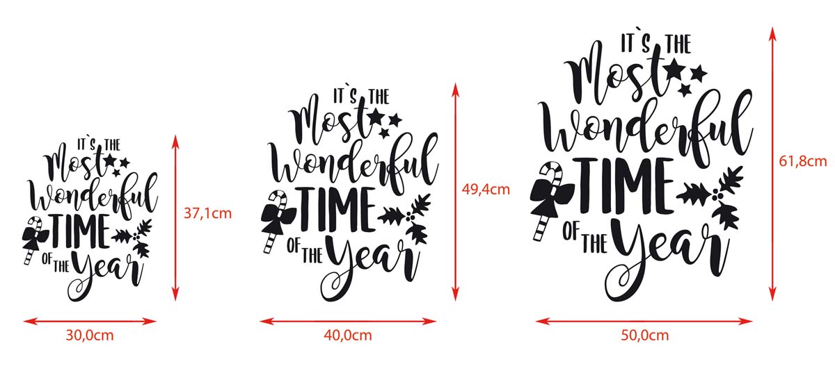 Aufkleber "It´s the most wonderful time..."