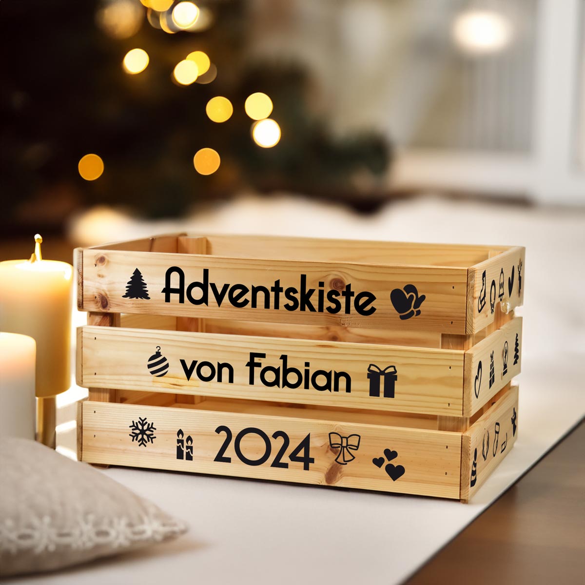 Aufkleber-Set "Adventskiste"