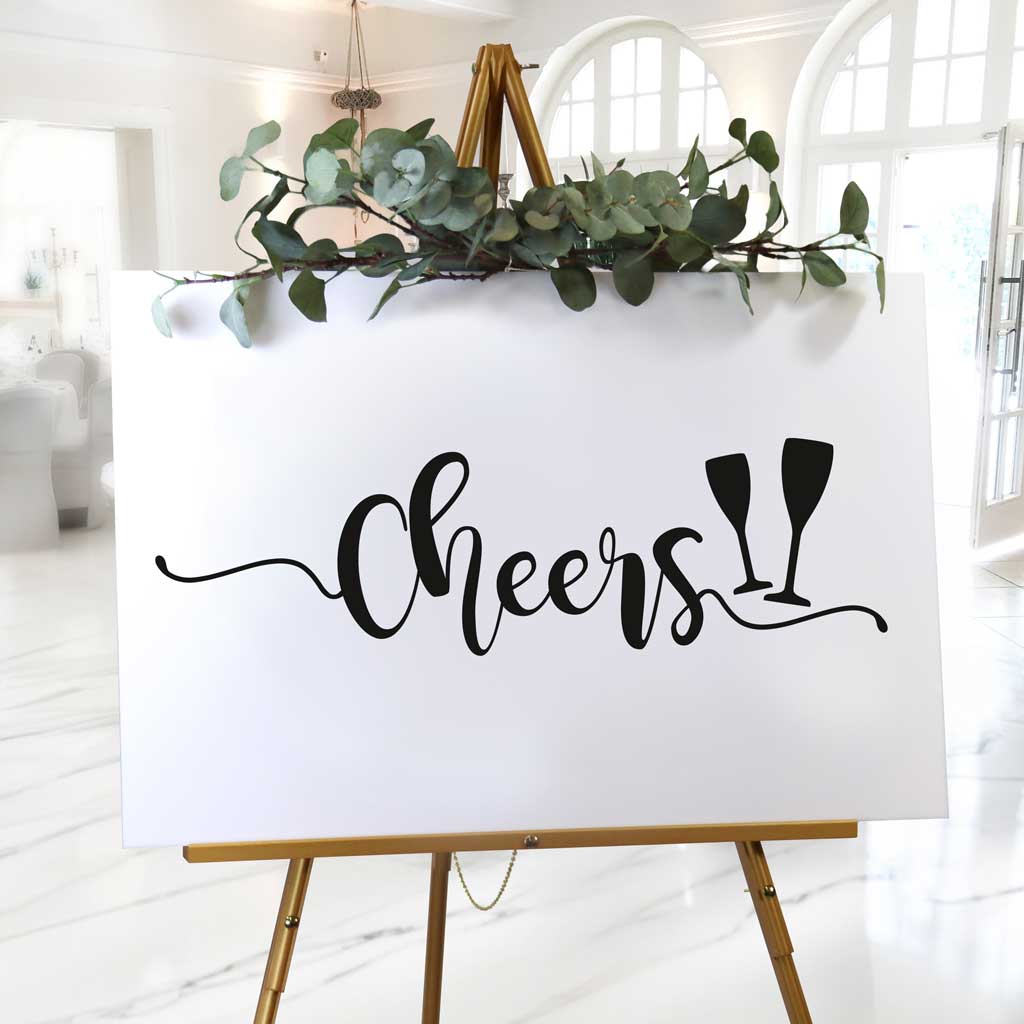 Aufkleber "Cheers" - Louisa