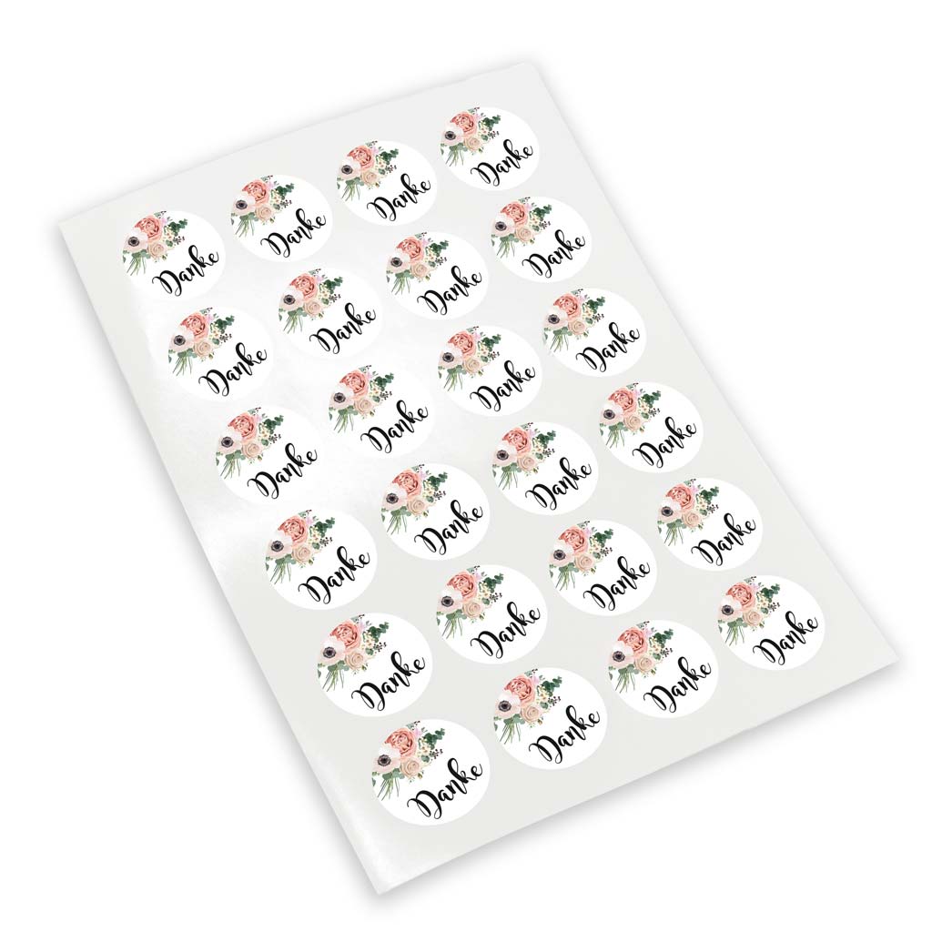 Deko-Sticker "Danke" - Louisa (24 St.)