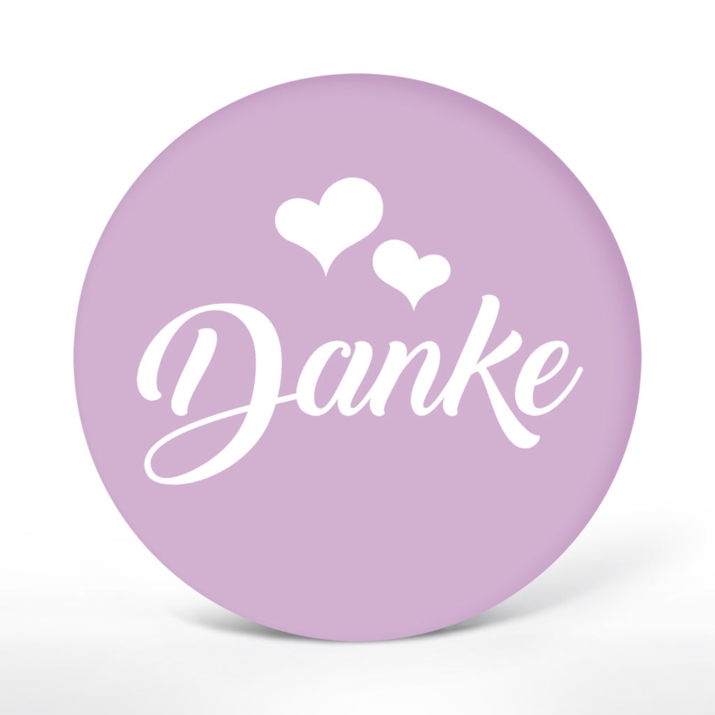 Deko-Sticker "Danke" - Herzen (24 St.)
