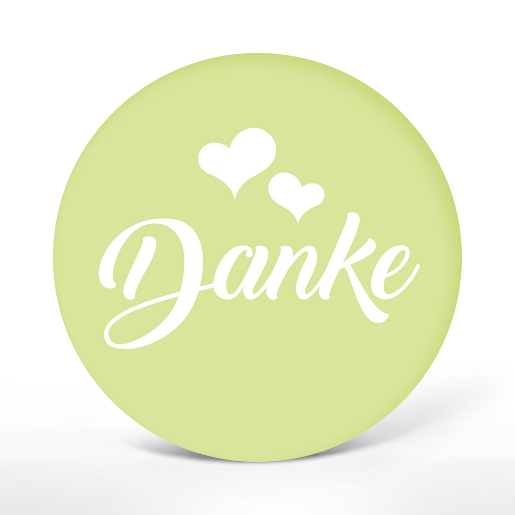 Deko-Sticker "Danke" - Herzen (24 St.)