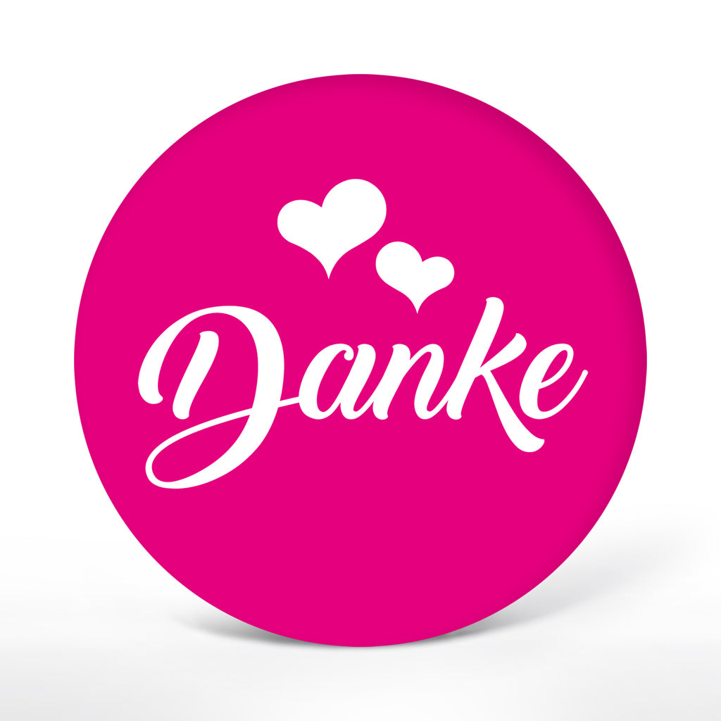 Deko-Sticker "Danke" - Herzen (24 St.)