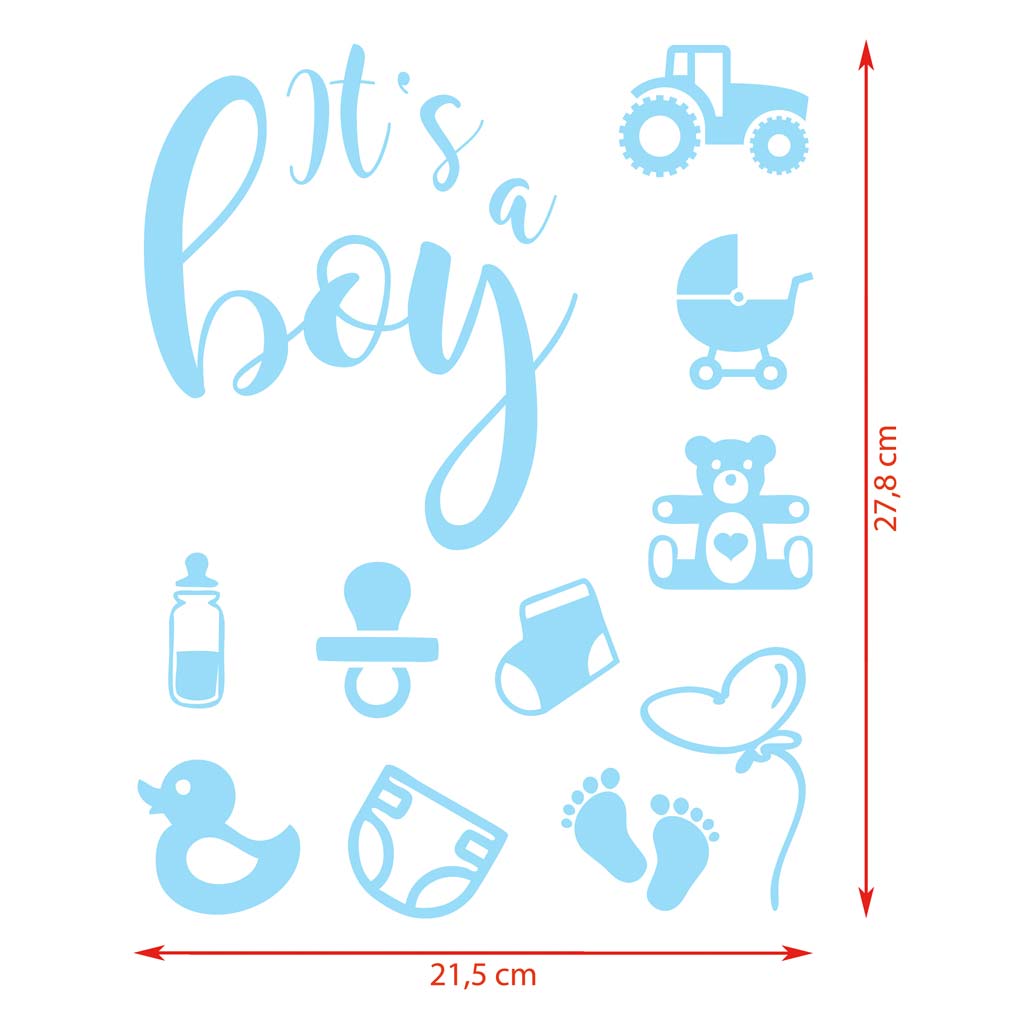 Sticker set "It's a boy"