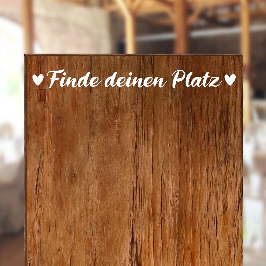 Aufkleber "Finde deinen Platz" - Daniela
