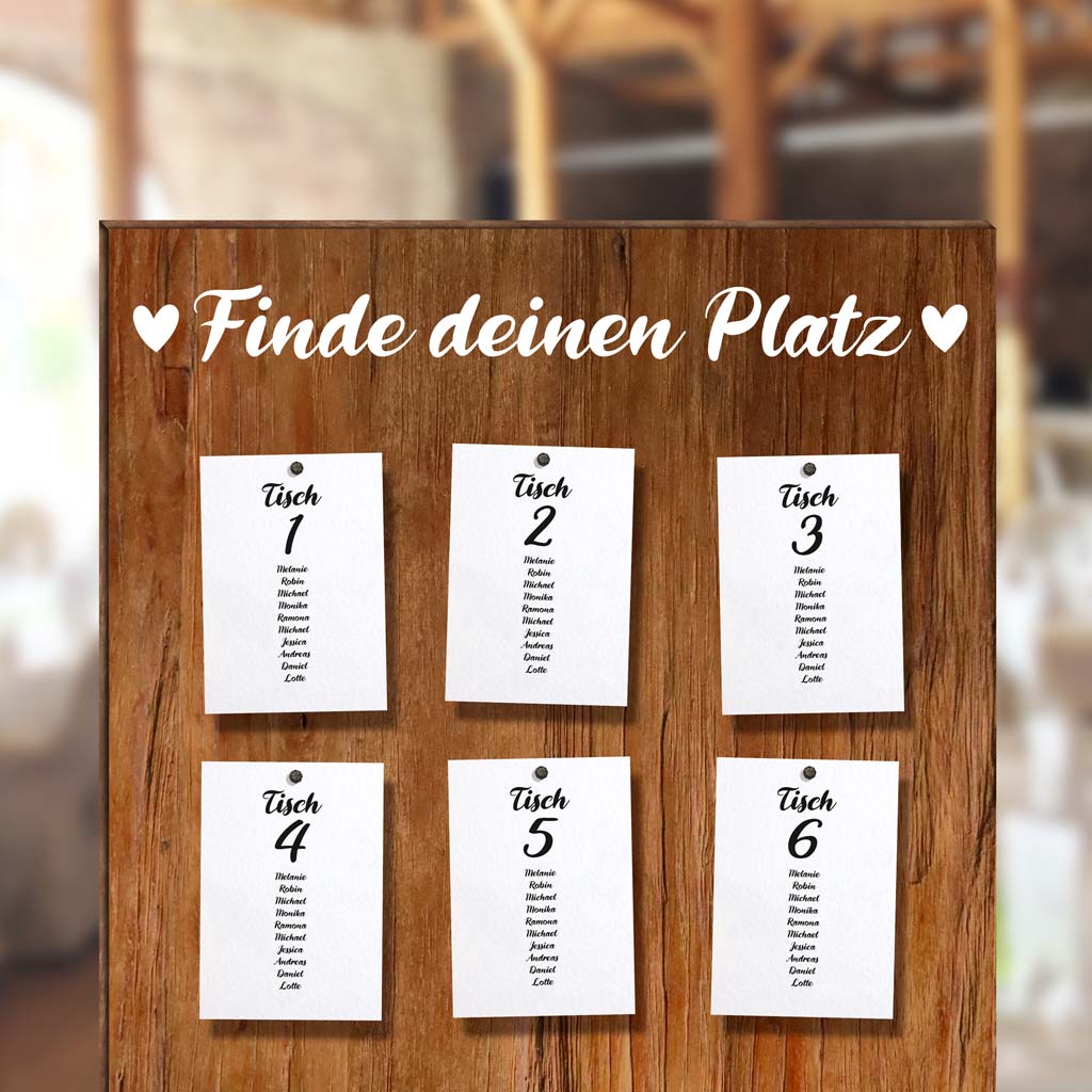 Aufkleber "Finde deinen Platz" - Daniela