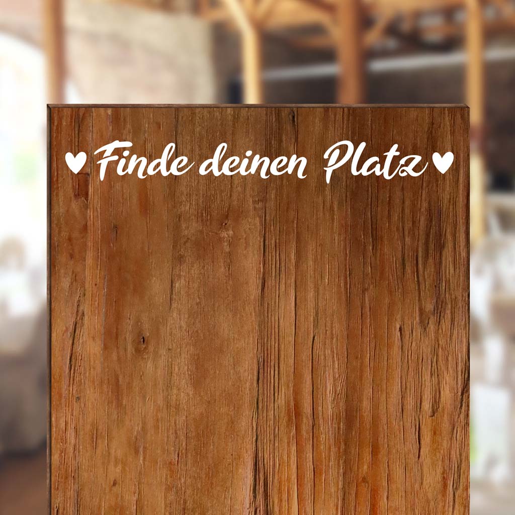 Aufkleber "Finde deinen Platz" - Lara