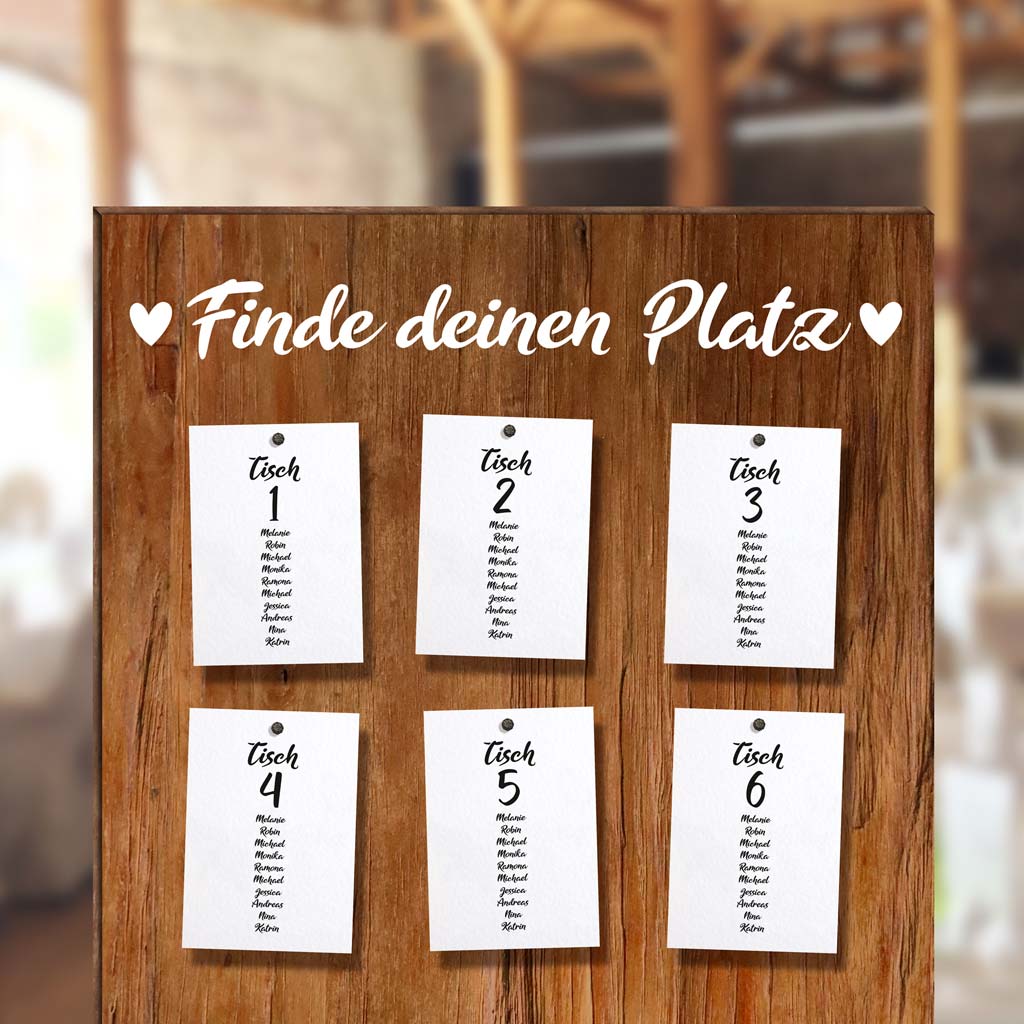 Aufkleber "Finde deinen Platz" - Lara