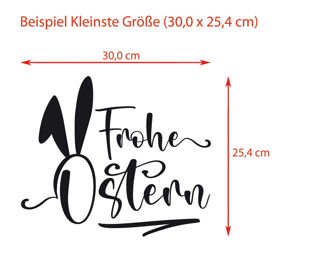 Aufkleber "Frohe Ostern" - Ohren