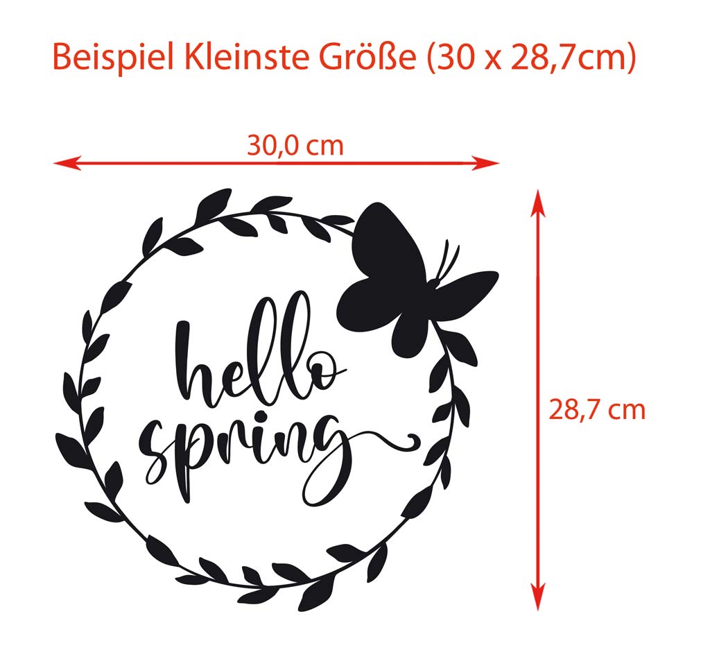 Aufkleber "hello spring"