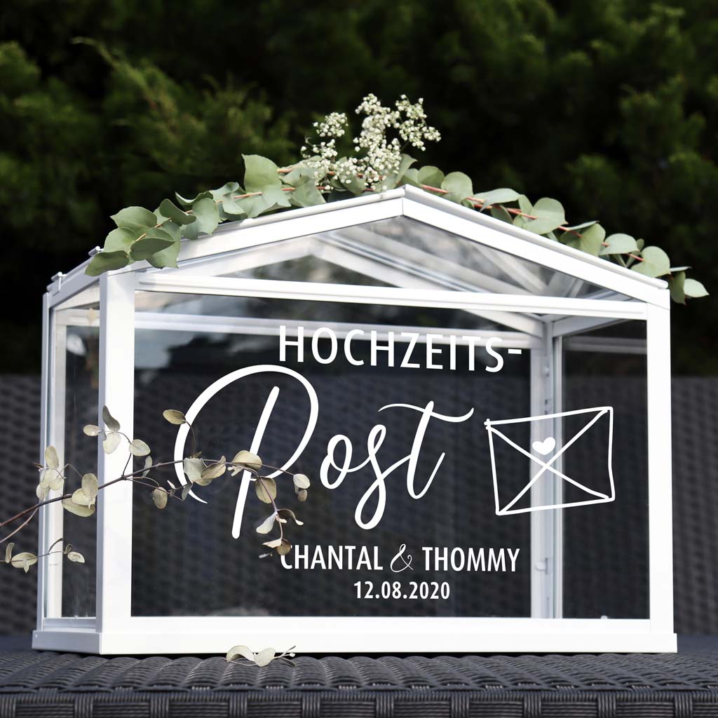Aufkleber "Hochzeitspost" - Chantal