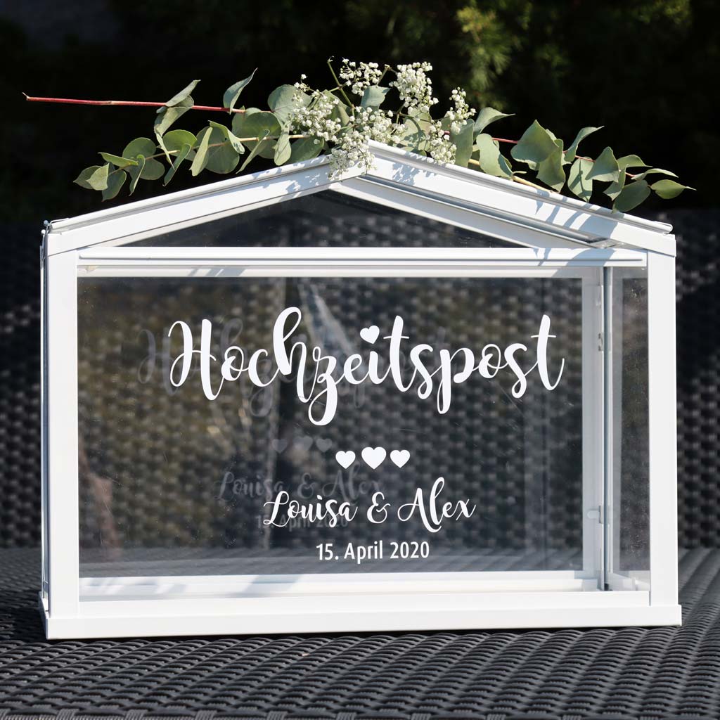 Aufkleber "Hochzeitspost" - Louisa