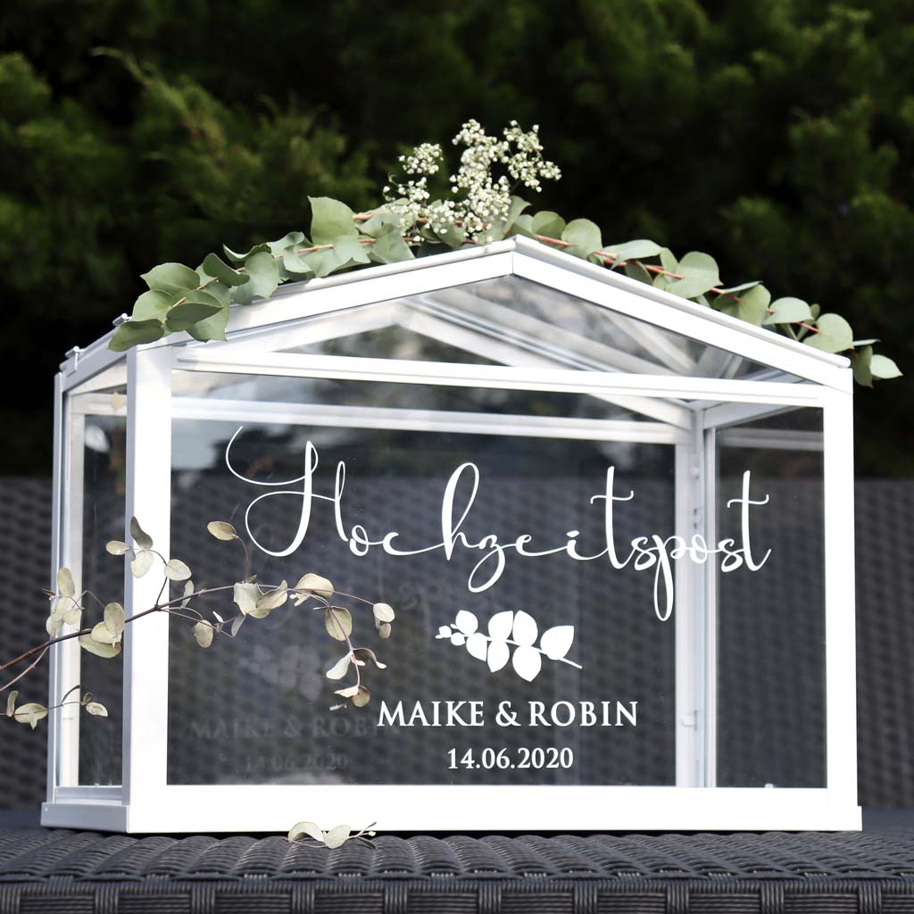 Aufkleber "Hochzeitspost" - Maike
