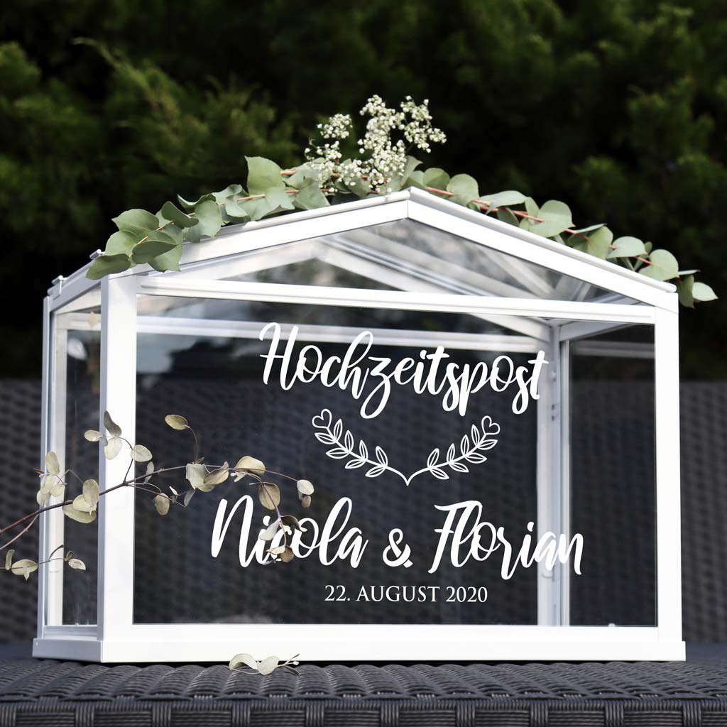 Aufkleber "Hochzeitspost" - Nicola