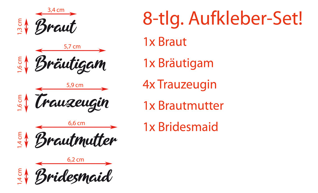 Aufkleber-Set 8-teilig "Kleiderbügel" - Samira