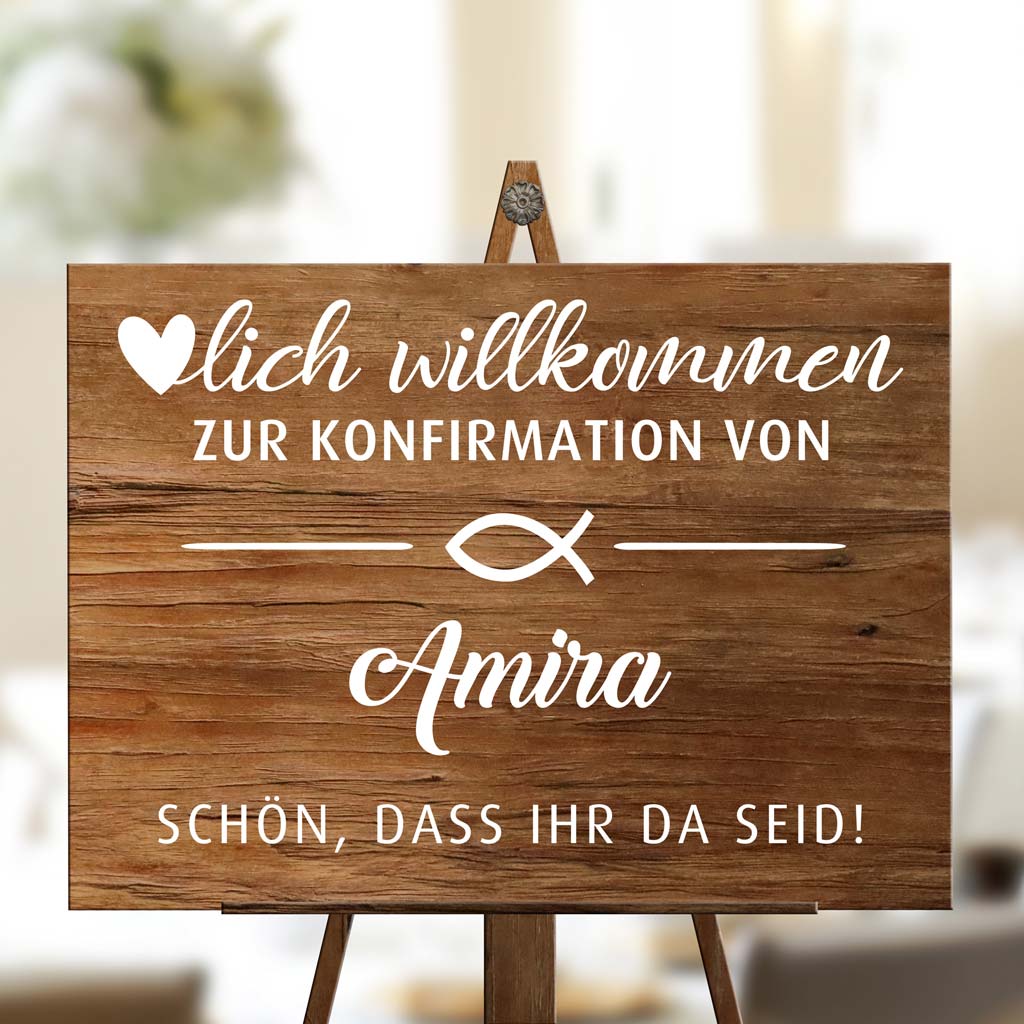 Aufkleber "Konfirmation" - Amira