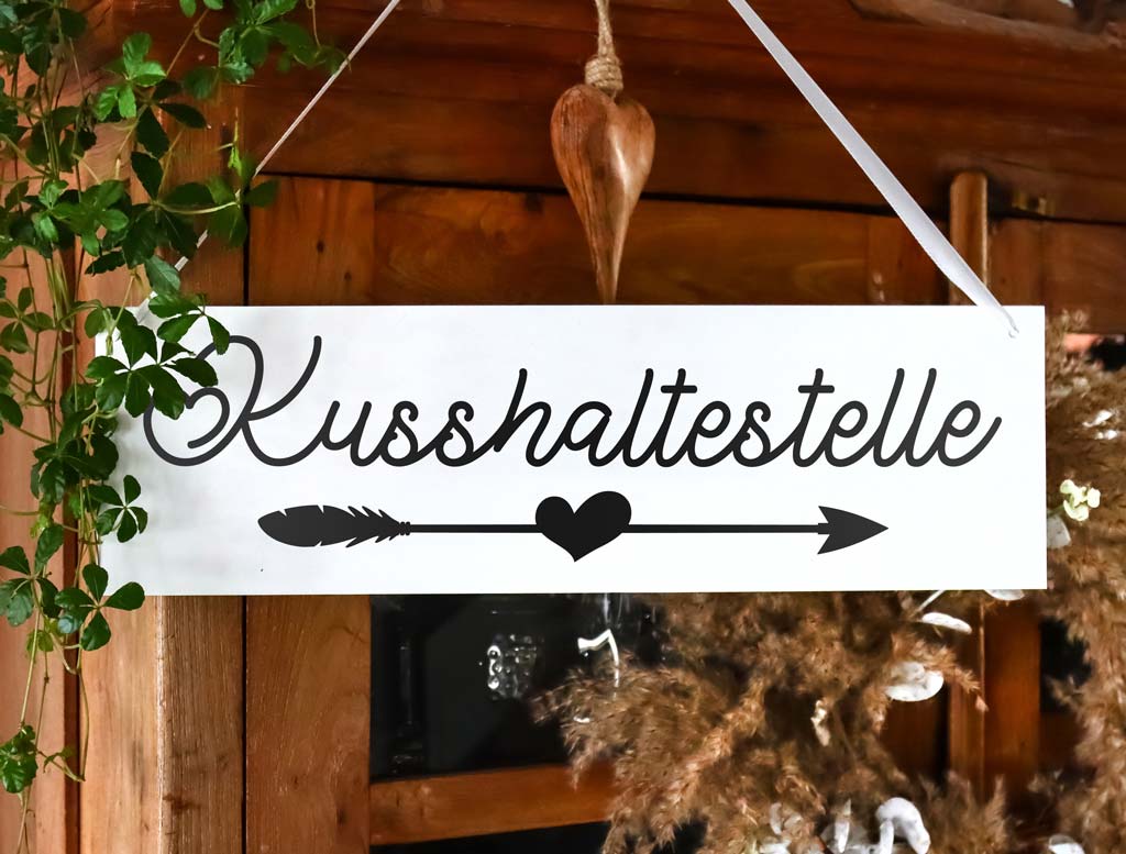 Aufkleber "Kusshaltestelle" - Lorena