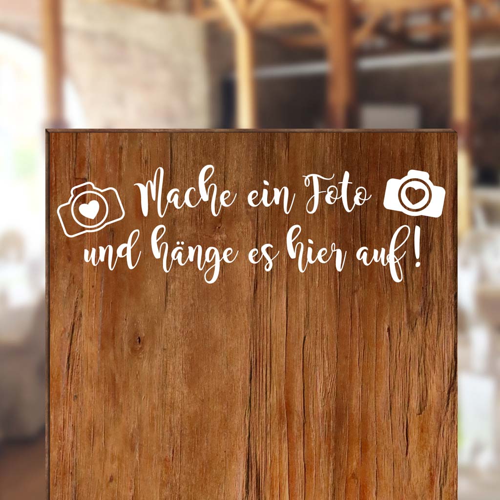Aufkleber "Mache ein Foto" - Louisa