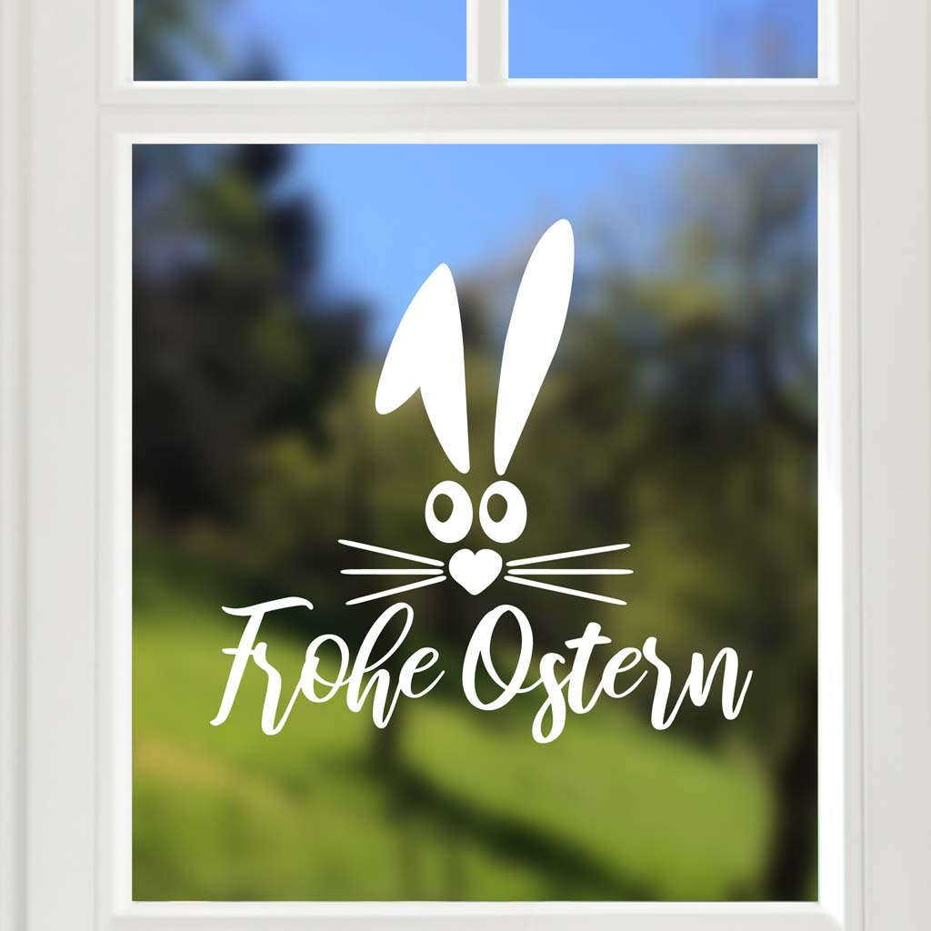 Aufkleber "Frohe Ostern" - Comic