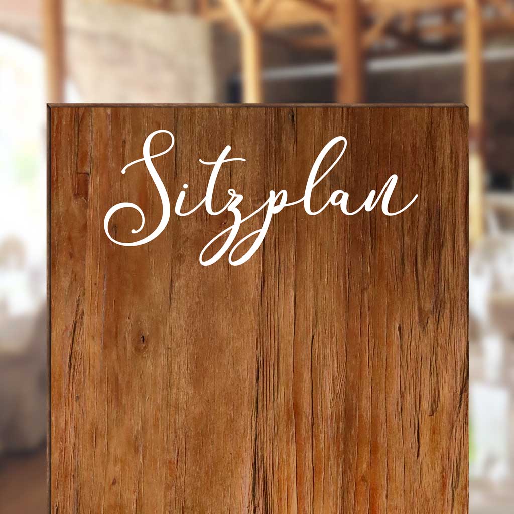 Aufkleber "Sitzplan" - Chiara
