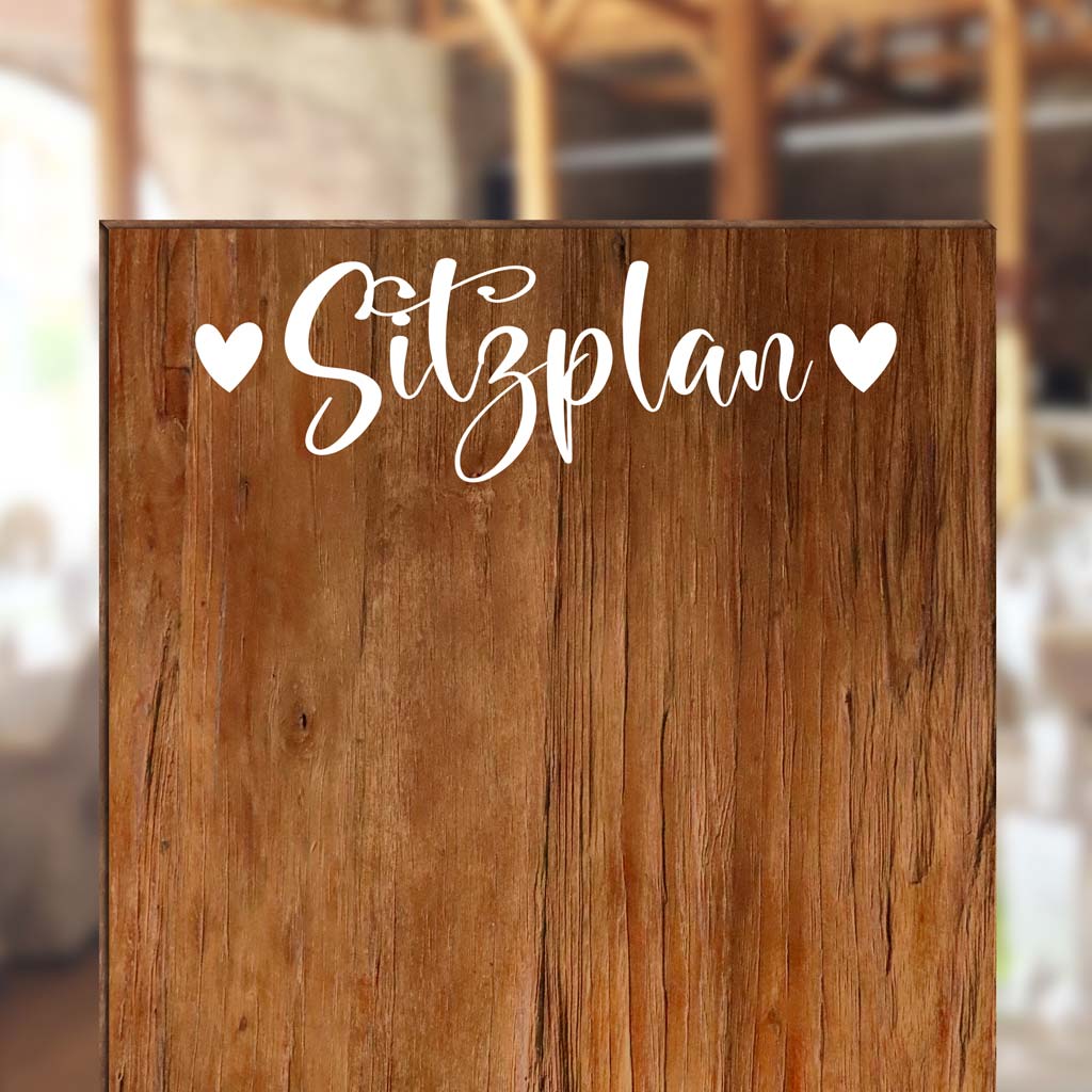 Aufkleber "Sitzplan" - Fiona