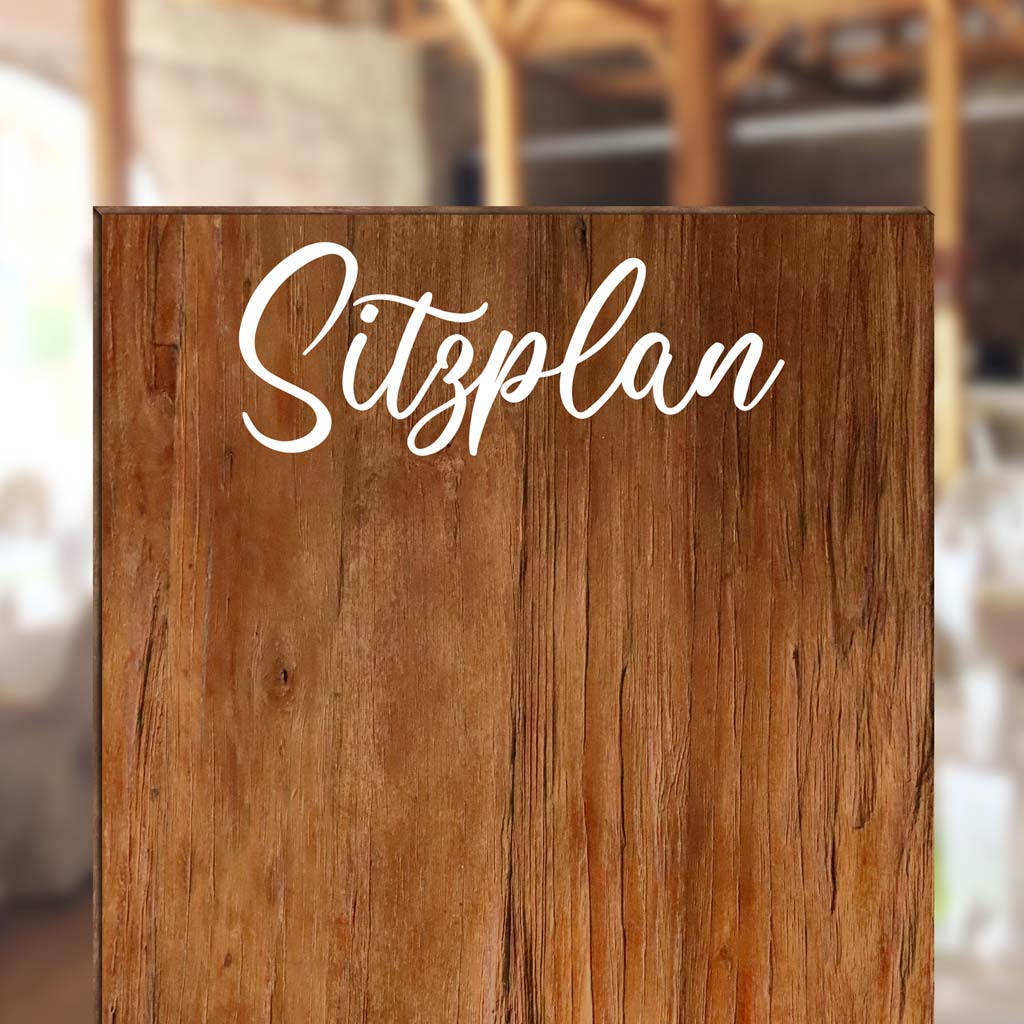 Aufkleber "Sitzplan" - Sophia
