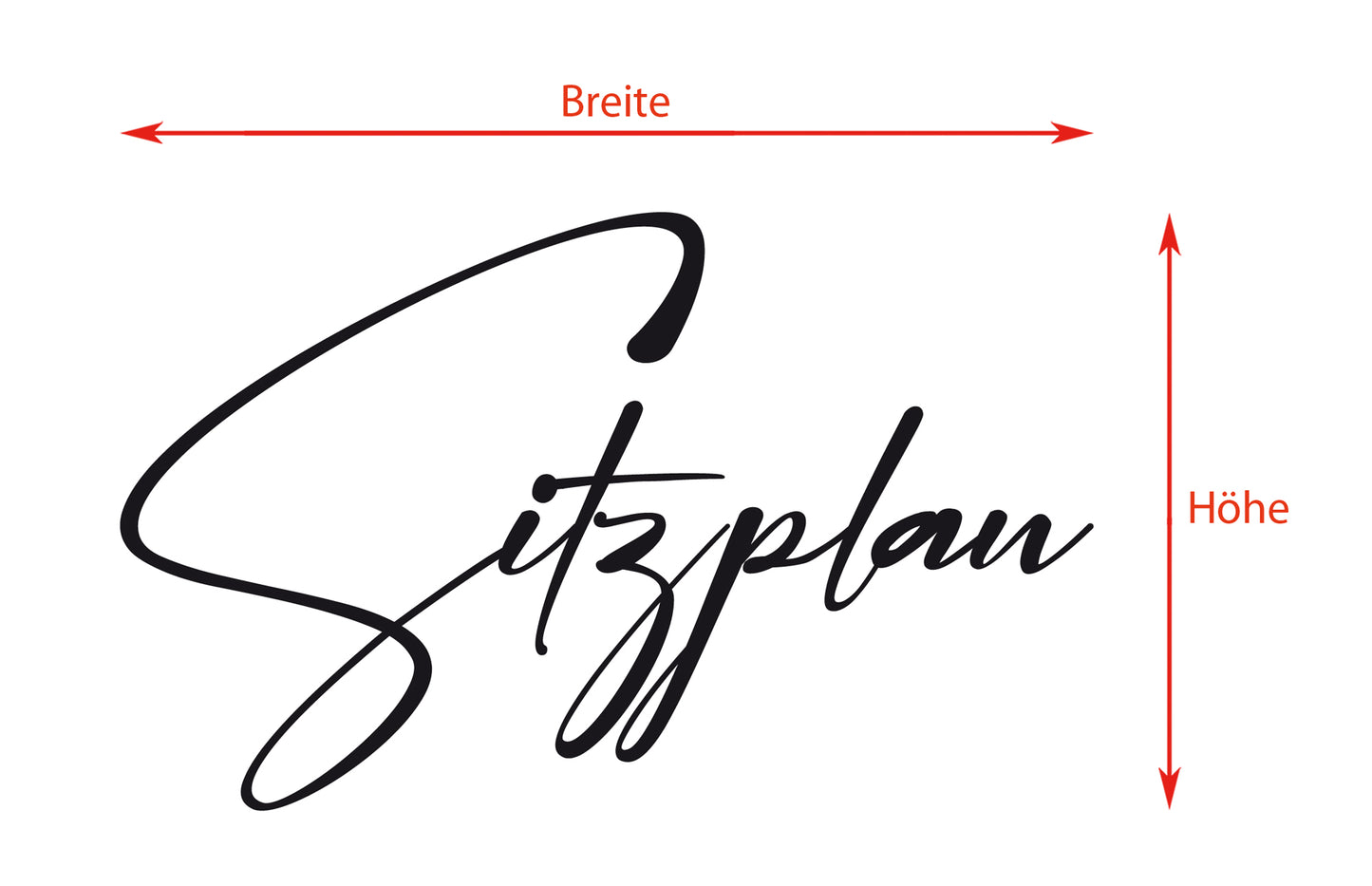 Aufkleber "Sitzplan" - Xenia