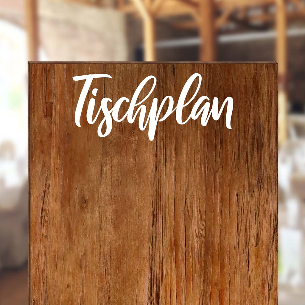 Aufkleber "Tischplan" - Verena