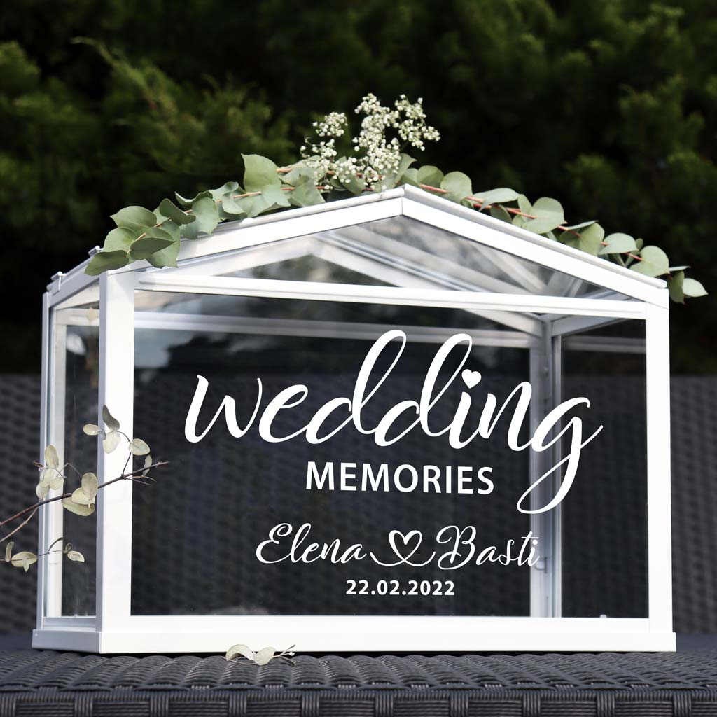 Aufkleber "Wedding Memories" - Elena