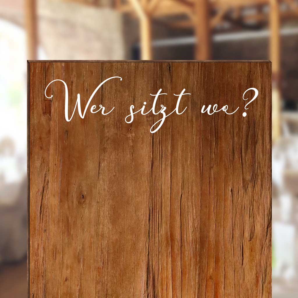 Aufkleber "Wer sitzt wo?" - Chiara