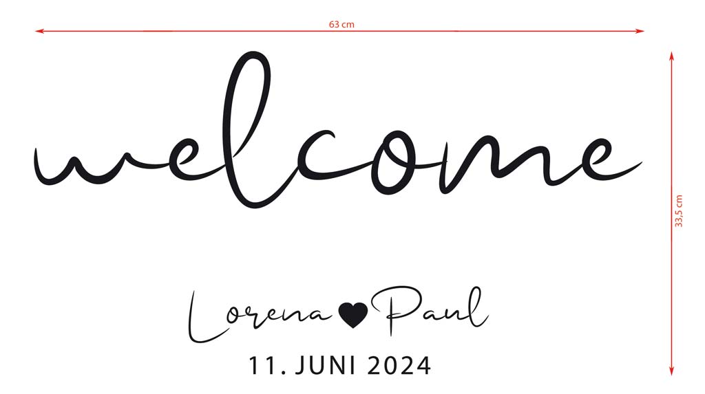 Sticker "Welcome" - Lorena