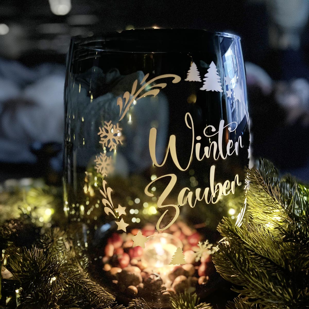 Aufkleber "Winterzauber - Kranz"