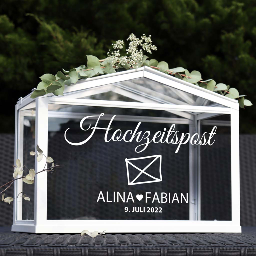 Aufkleber "Hochzeitspost" - Alina
