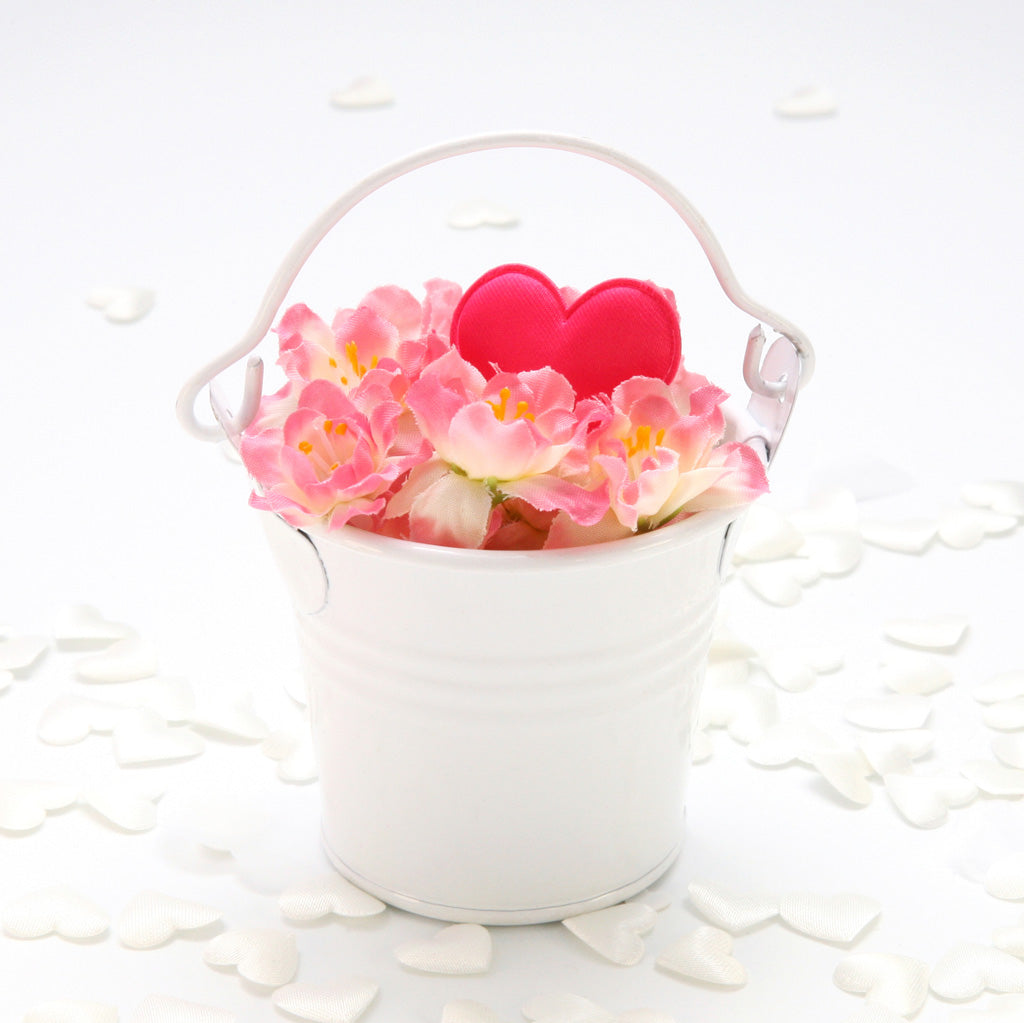 Mini buckets "White" set of 5