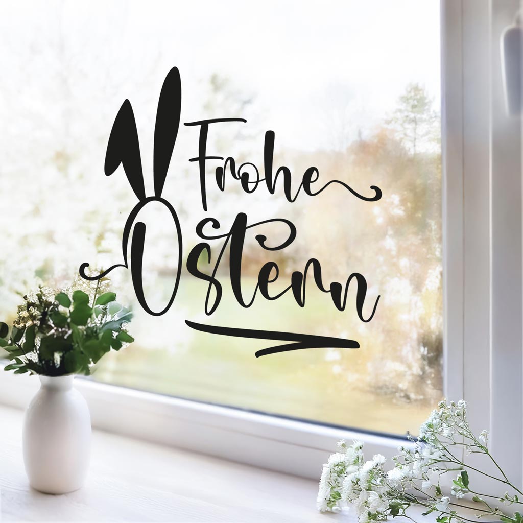 Aufkleber "Frohe Ostern" - Ohren