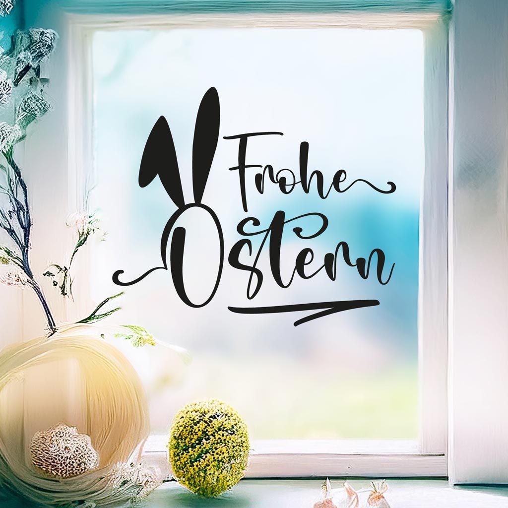 Aufkleber "Frohe Ostern" - Ohren