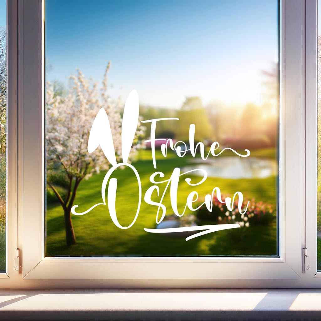 Aufkleber "Frohe Ostern" - Ohren