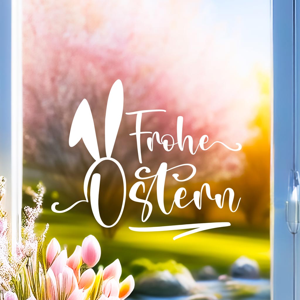 Aufkleber "Frohe Ostern" - Ohren