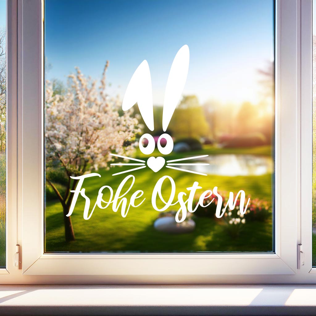 Aufkleber "Frohe Ostern" - Comic