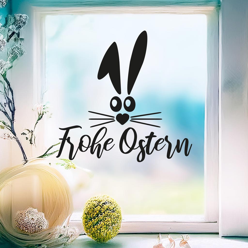 Aufkleber "Frohe Ostern" - Comic