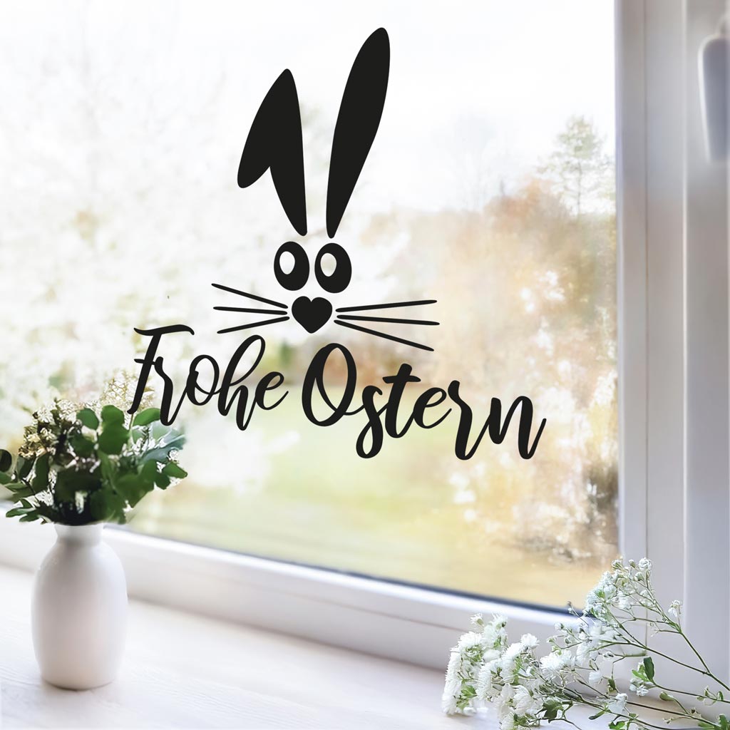 Aufkleber "Frohe Ostern" - Comic