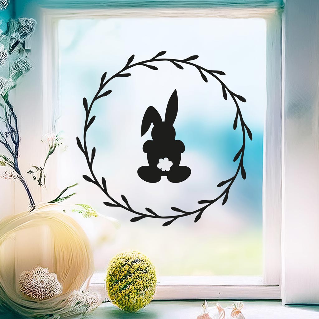 Aufkleber "Frohe Ostern" - Puschel