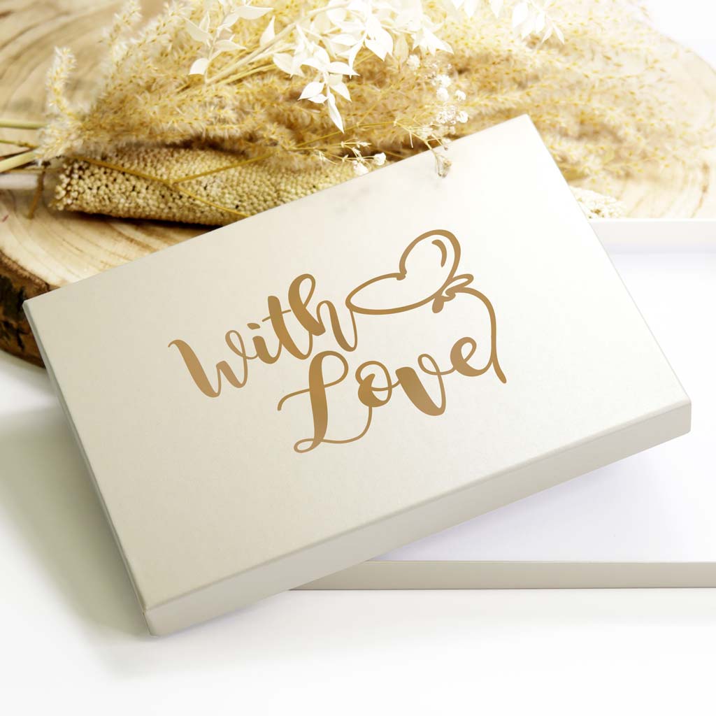 Geschenkbox "with Love" - creme