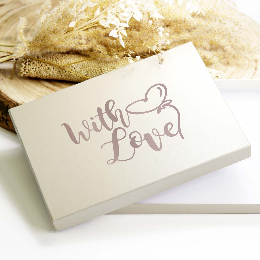 Geschenkbox "with Love" - creme