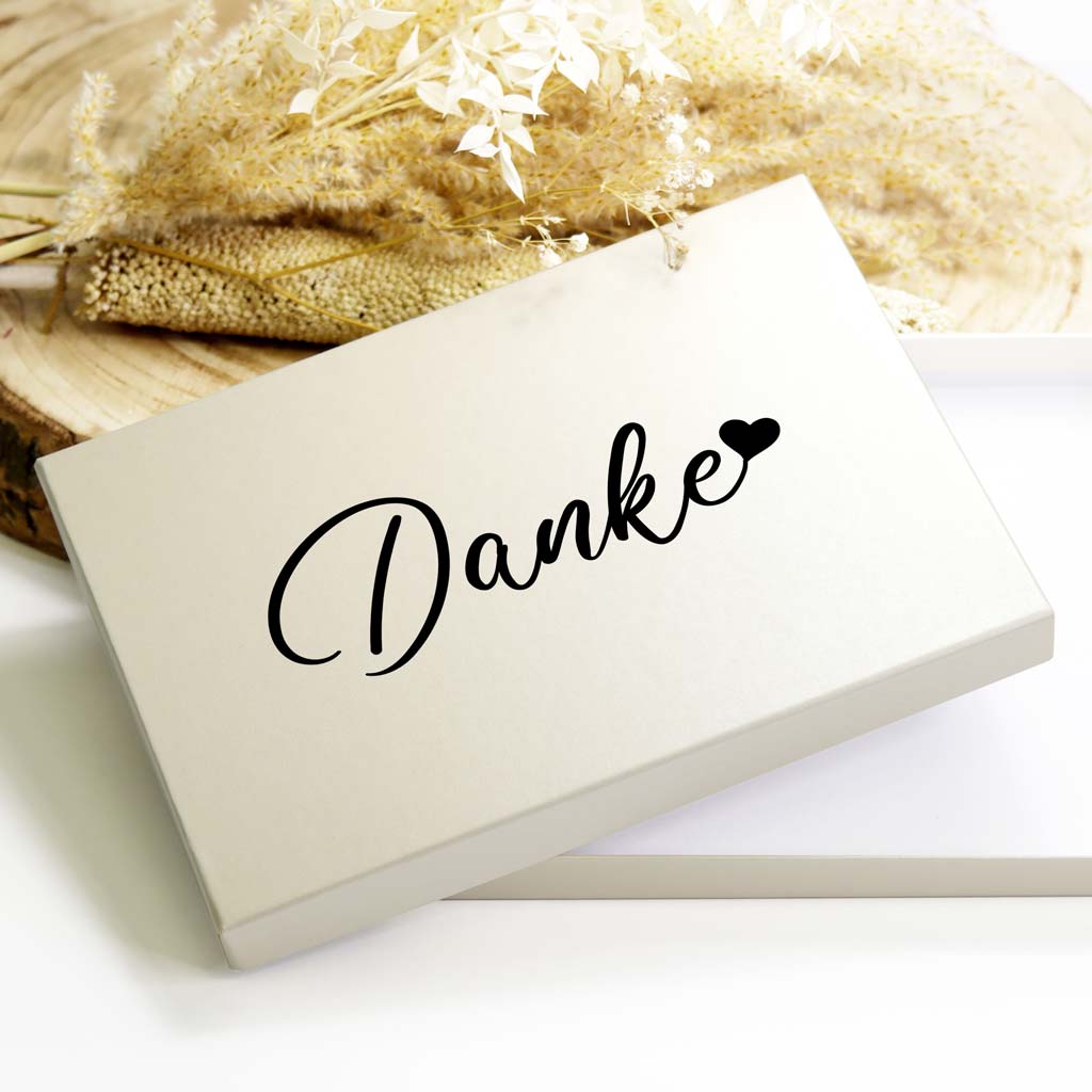 Geschenkbox "Danke" - creme