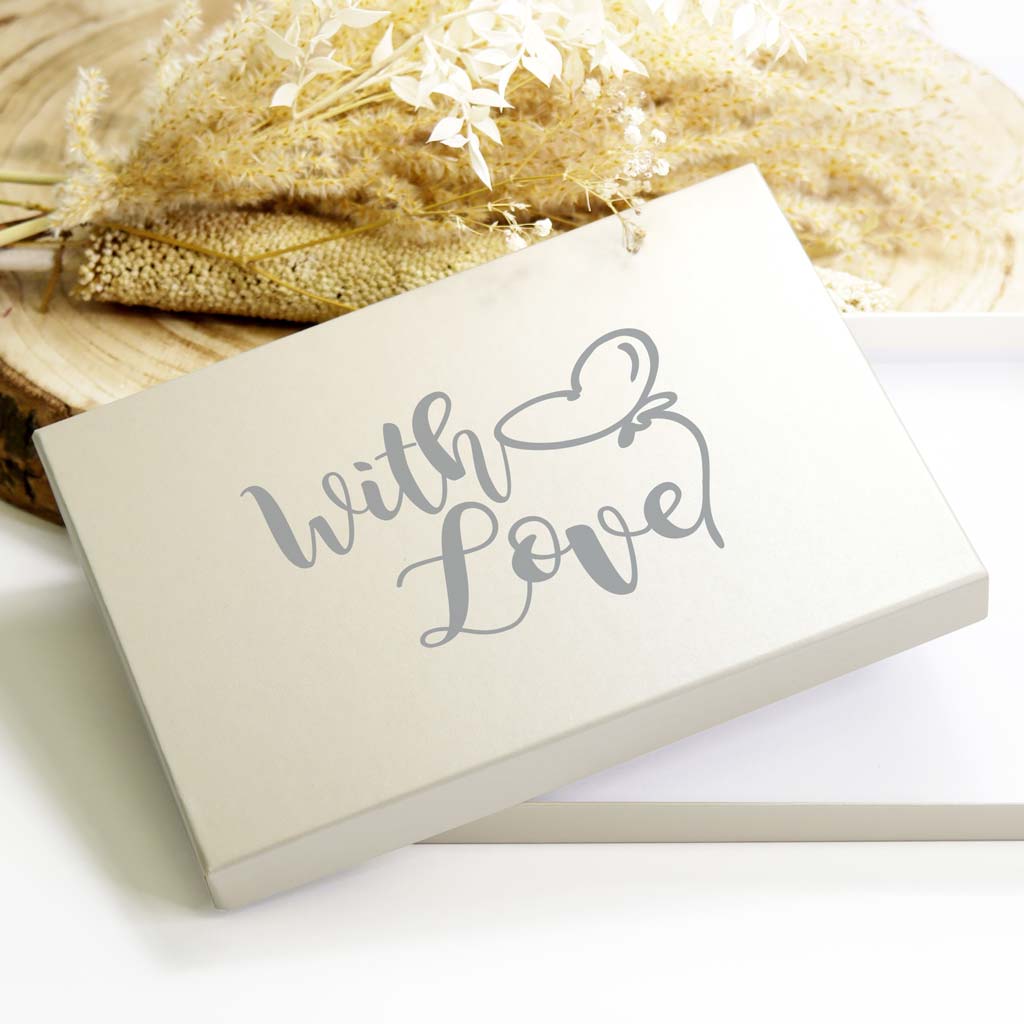 Geschenkbox "with Love" - creme
