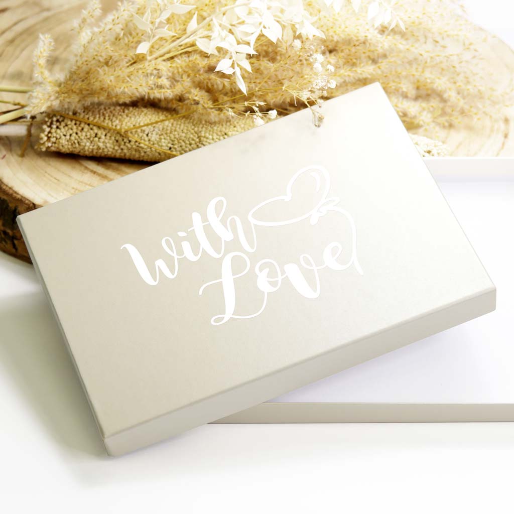 Geschenkbox "with Love" - creme