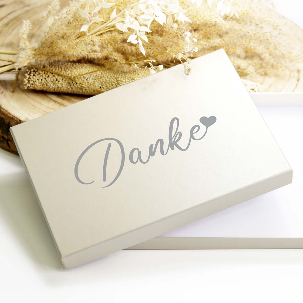 Geschenkbox "Danke" - creme